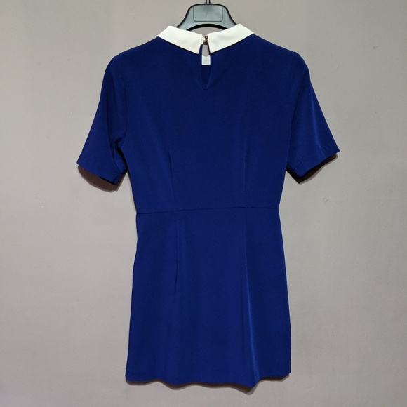 Blue Dress Peter Pan Collar Mini - Picture 2 of 4